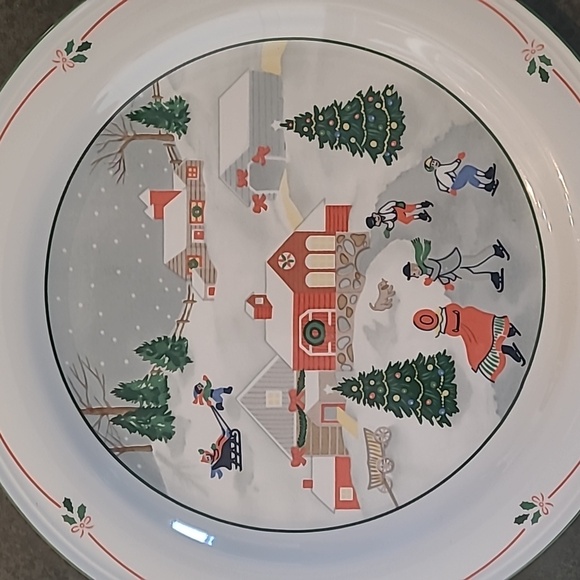 VINTAGE SANGO SILENT NIGHT DINNER PLATES 3900 SET OF 4 - Picture 2 of 10